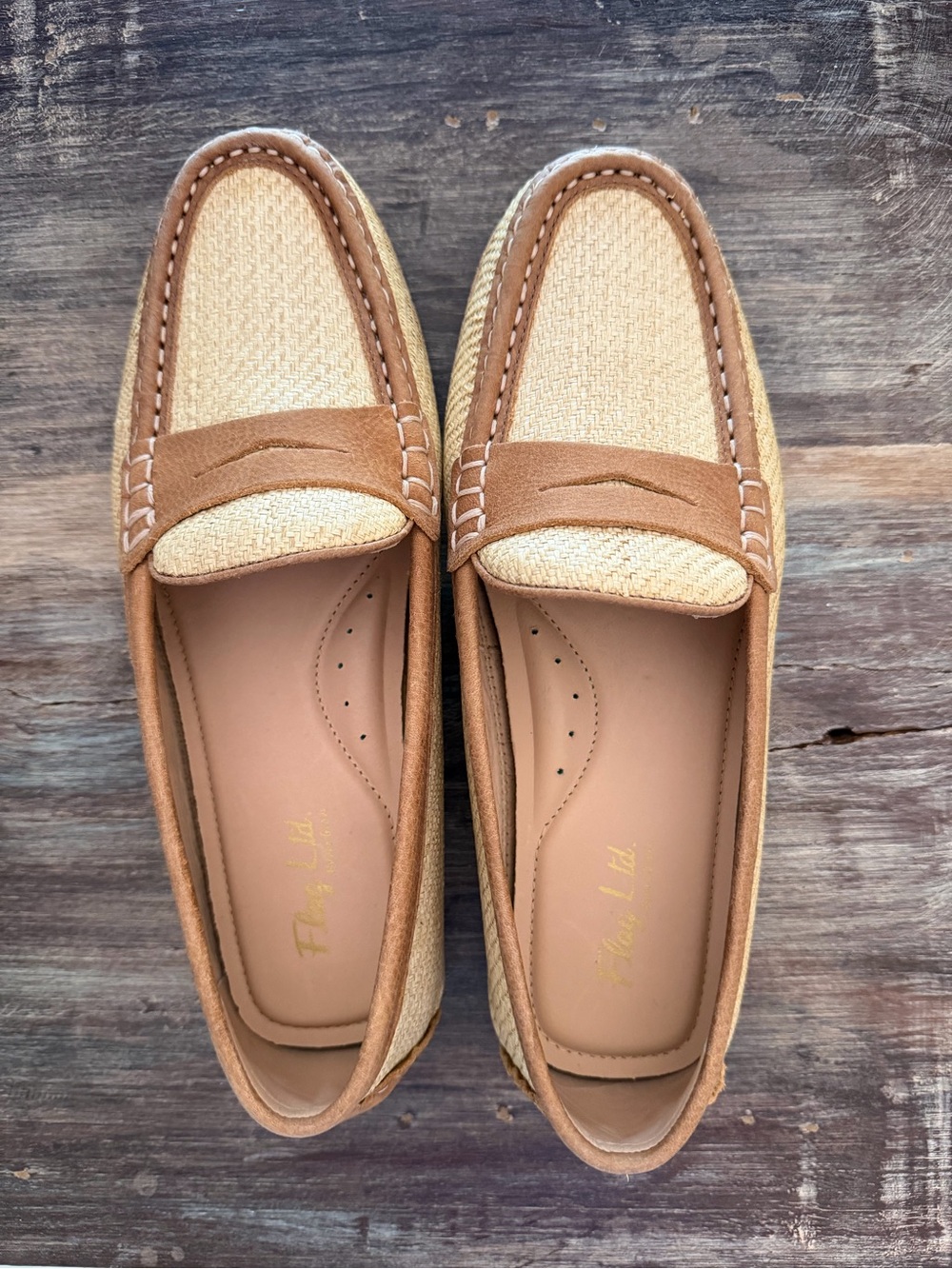 Women’s Tan & Cream Casual Loafers — Slip-On Comfort